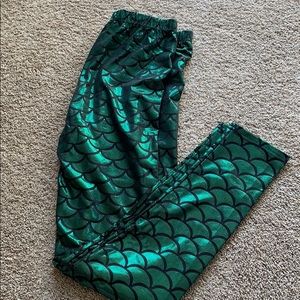 Mermaid print leggings great for Halloween!